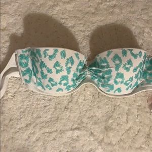 Victoria’s Secret white and blue bikini top